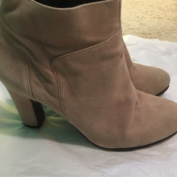 Sam Edelman light beige booties suede 8m used - Picture 8 of 8